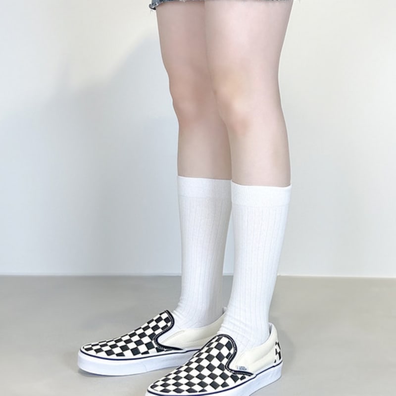 YELLOWSOCKS LOOSE SOCKS GOLGI WHITE