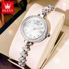 OLEVS 9903 Relojes para Mujer Original Moda Elegante Reloj de Pulsera de Cuarzo Impermeable Luminoso Pulsera Correa de Reloj Bisel de Diamante Reloj