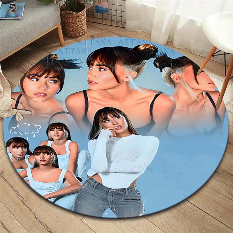 

Aitana Round Area Rug,Carpet Rug for Living Room Bedroom Sofa Playroom Decor,Non-slip Floor Mat 80cmx80cm