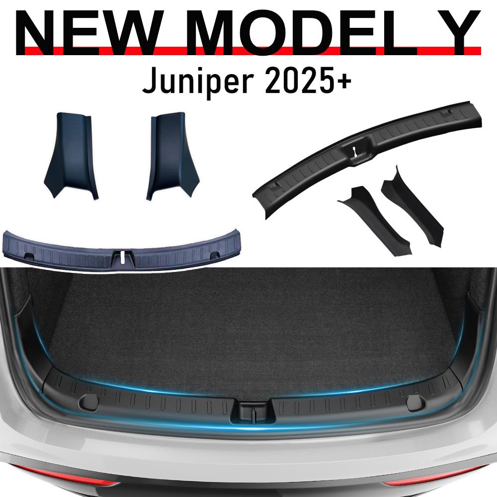 Rear Bumper Guard for 2026 2026 Tesla Model Y Juniper Trunk Bumper Sill Guards Protector Cover Protective Mats Pad Accessories