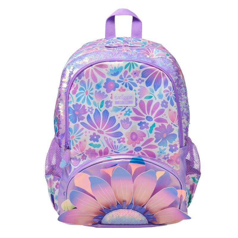 Zaino Scolastico Smiggle per Bambini Ragazze Grande Capacità Stampa Cartoni Animati Borsa in Nylon con Spallacci Ammortizzati Stile Fresco Dolce