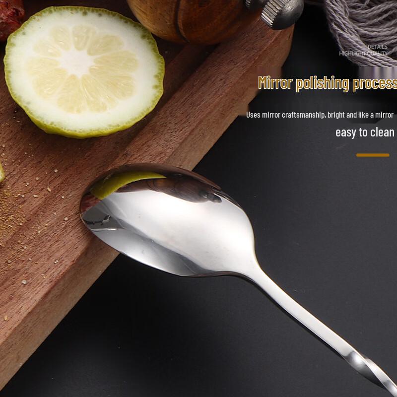 Long Handle 304 Stainless Steel Cocktail Spoon & Fork
