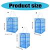 4 Layers Folding Fish Drying Net Home Drying Vegetable Net Folding Dry Rack Hanging Basket for Flowers Buds Plant