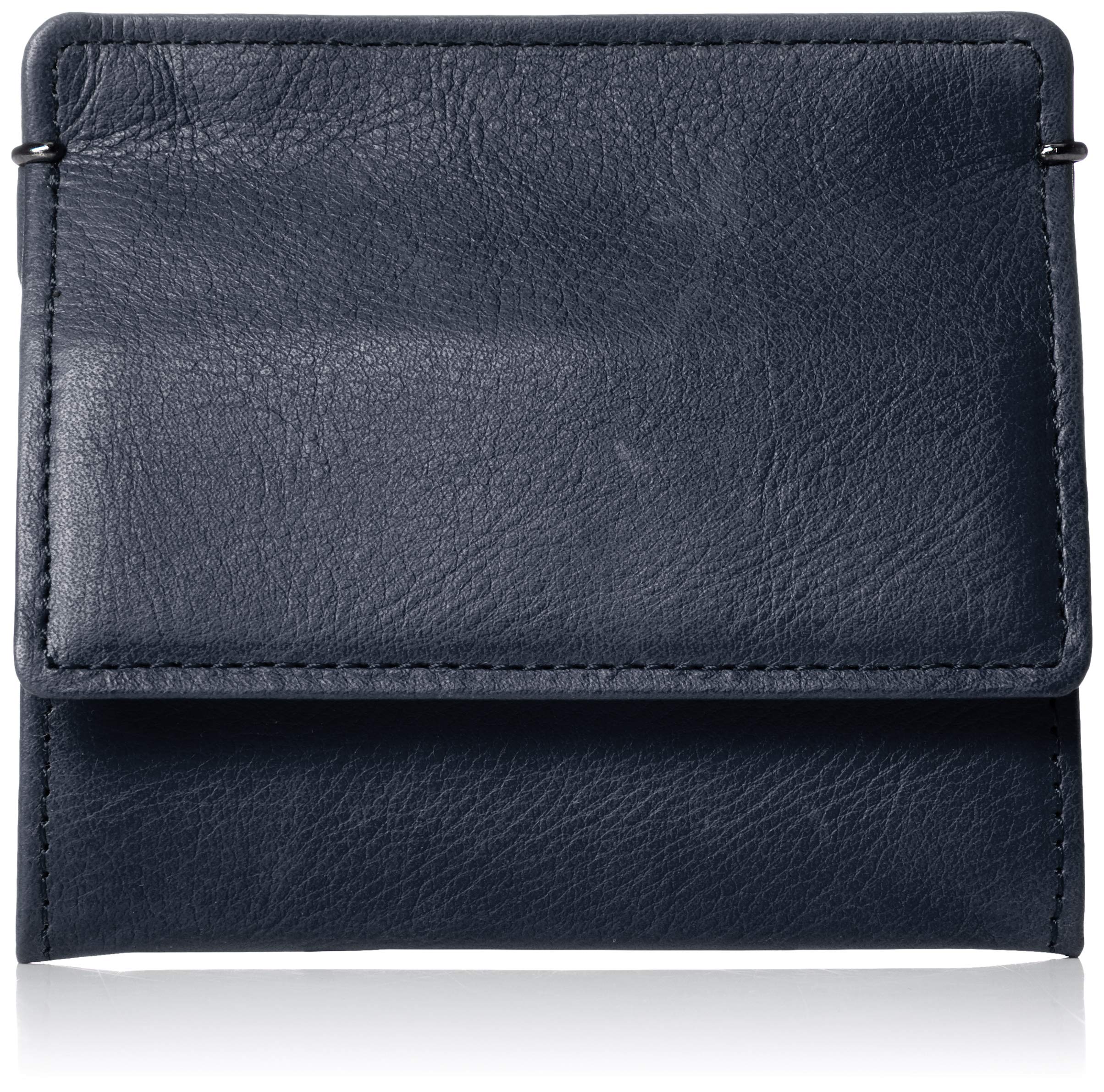 

[Kuramae Kobo] Compact Wallet, Vegetable Pattern, Navy