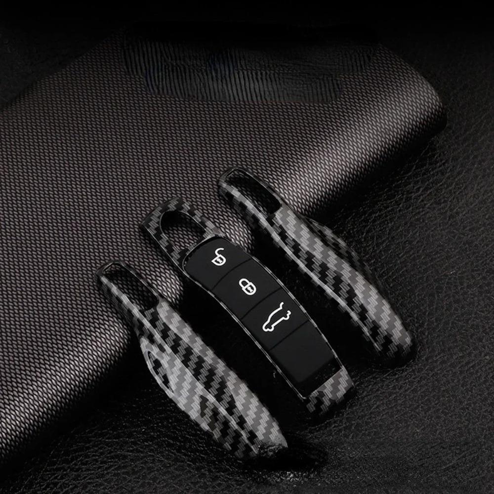 Car Smart Remote Key Case Fob Covers Set Shell for Porsche for Panamera Spyder Carrera Macan Boxster Cayman Cayenne 911 970 981 991