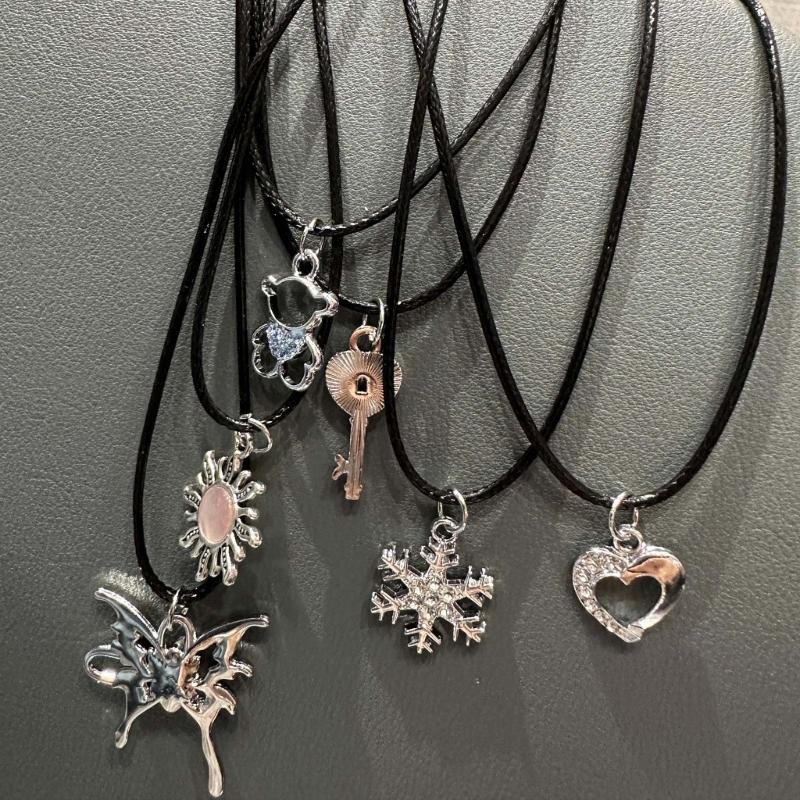 Statement Necklace Adjustable Rope Necklace Fashion Neck Jewelry for Party Daily