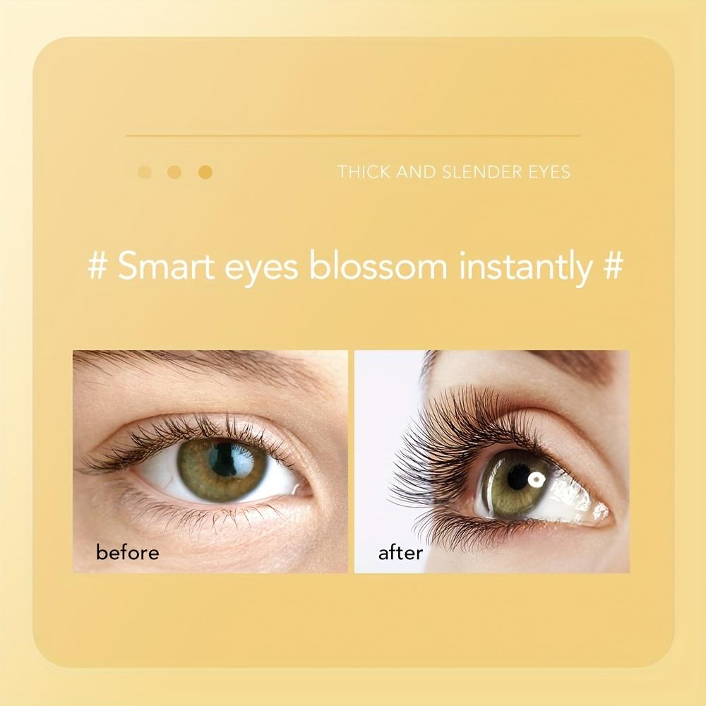 Bold & Curl Volumizing Mascara, Smudge-Free, Easy-Off, Water-Resistant Black Mascara 4D Silk Fiber Eyelash Mascara Makeup Cosmetic