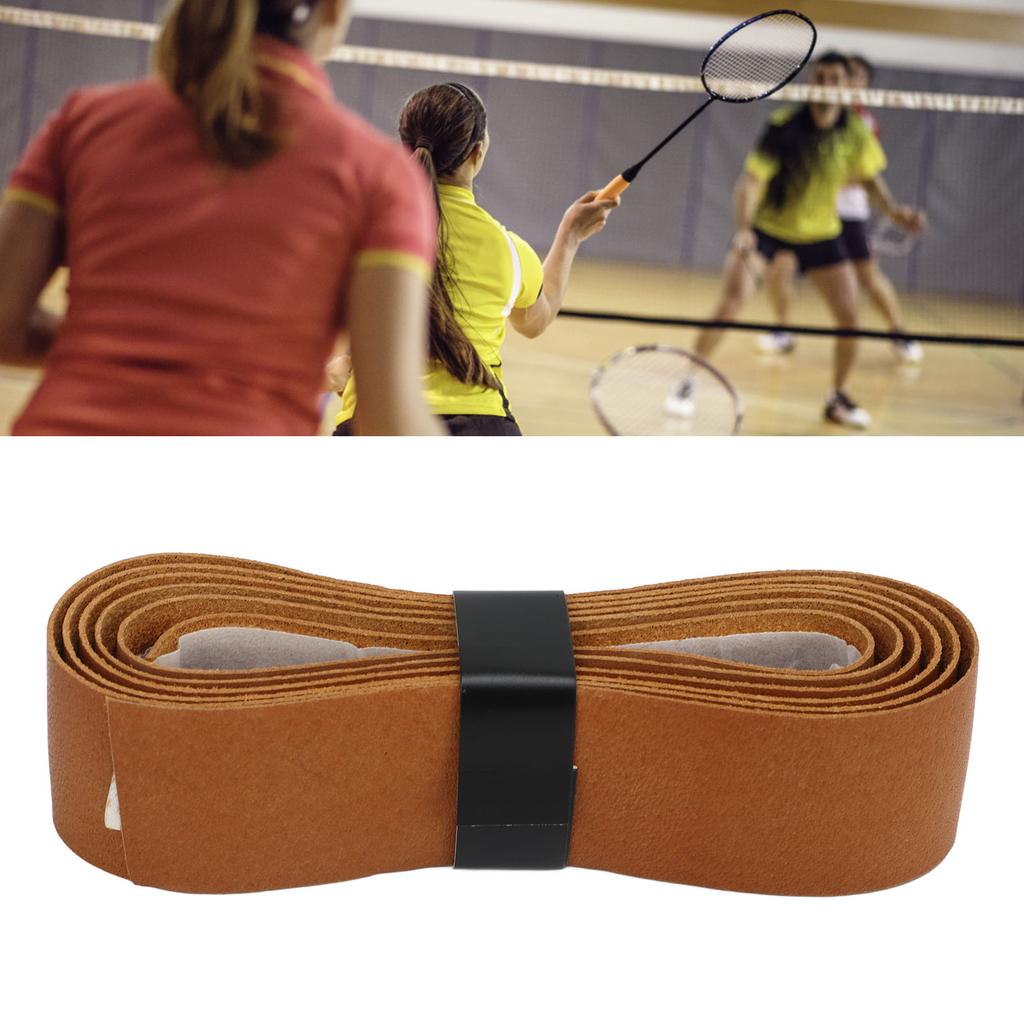 Tennis Racket Grip Tape Leather Badminton Racket Overgrip Tape Replacement for Outdoor Playground Gym