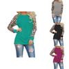 Plus Size Womens Long Sleeve Leopard T Shirts With Loose Casual Fit And Stylish Design