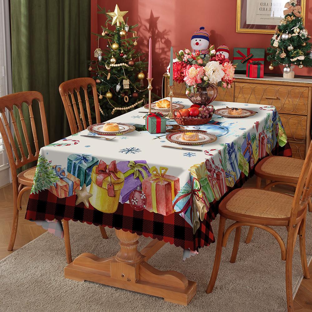 Față de masă 1BUC masă de sufragerie impermeabilă și rezistentă la grăsimi, tapițată cu țesătură din poliester