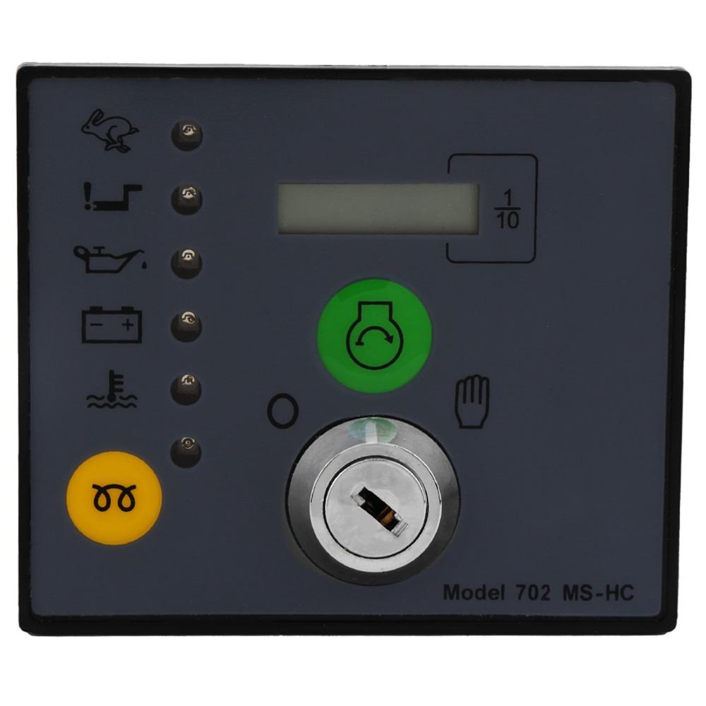 Manual Start Generator Control Panel Low Oil Pressure Alarm Engine Monitoring Panel  For Generators