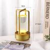 Portable Metal LED Table Lamp Rechargeable Cordless, Battery Operated Touch Desk Lamp 3 Color Stepless Dimming Light for Home Outdoor Camp Patio Bar