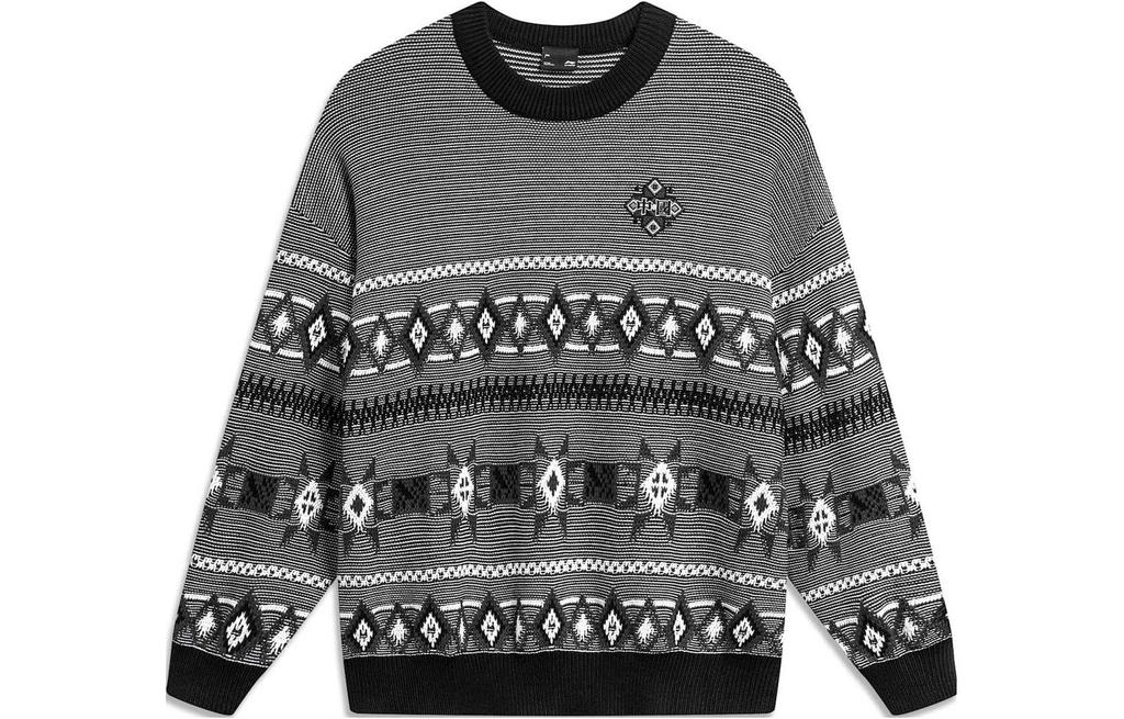 Men's Sweater Li-Ning Li Ning Sports Trendy Collection Sweater Men's Black