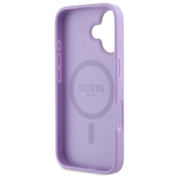 Guess Guhmp16Spsahmcu Iphone 16 6.1     Fioletowy/Purple Hardcase Saffiano Magsafe