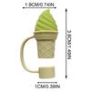 Silicone Straw Covers 4 Pieces Cone Straw Covers Cute Tumbler Toppers Dustproof Water Bottle Accessories For Party Favors