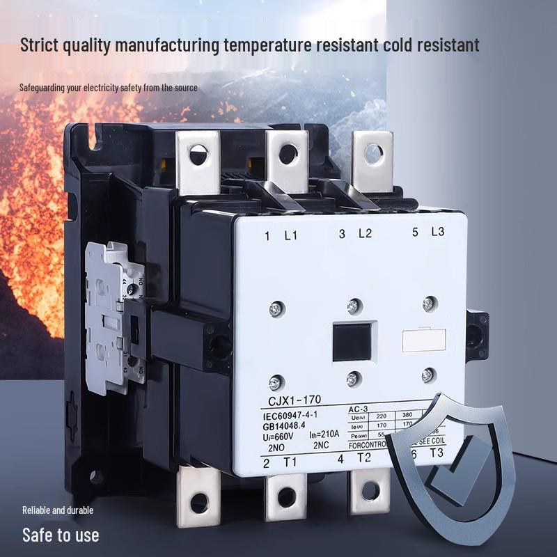 Silver Contacts AC Contactor CJX1-63: 75-400A, 380V