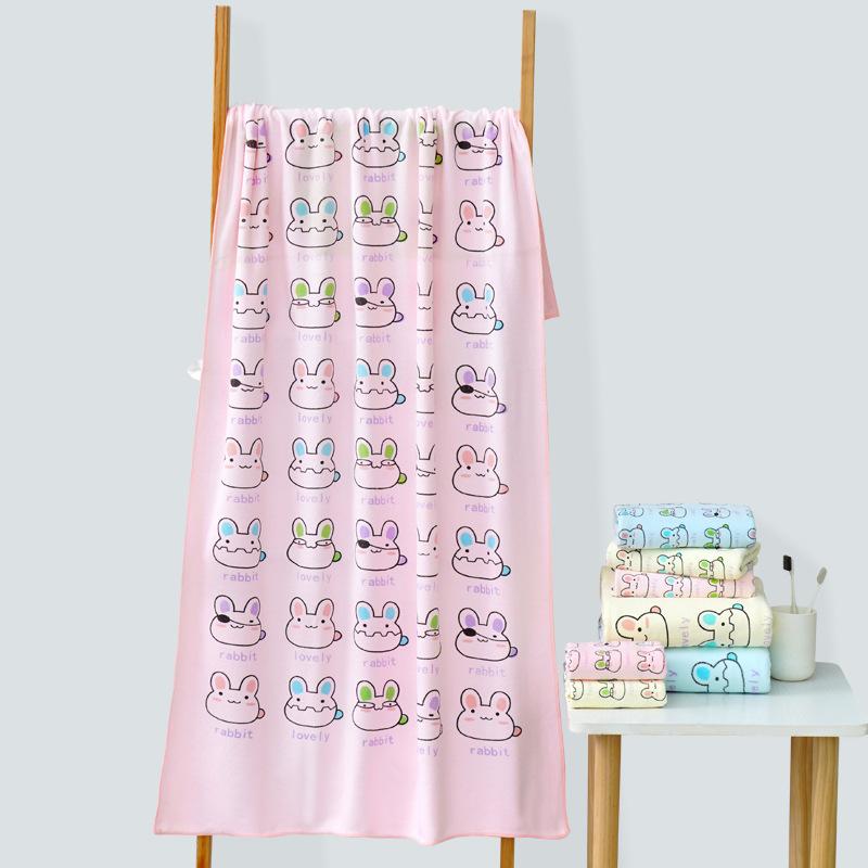 Towel printing absorbent children's cartoon bath towel microfiber children's face towel beach towel