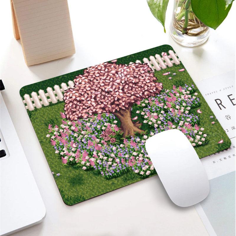 Stardew Valley Mauspads Kleine Mauspads Gamer PC Mauspads Sakura Computertischmatte Maus Teppich Gaming für Maus Tastatur Pads