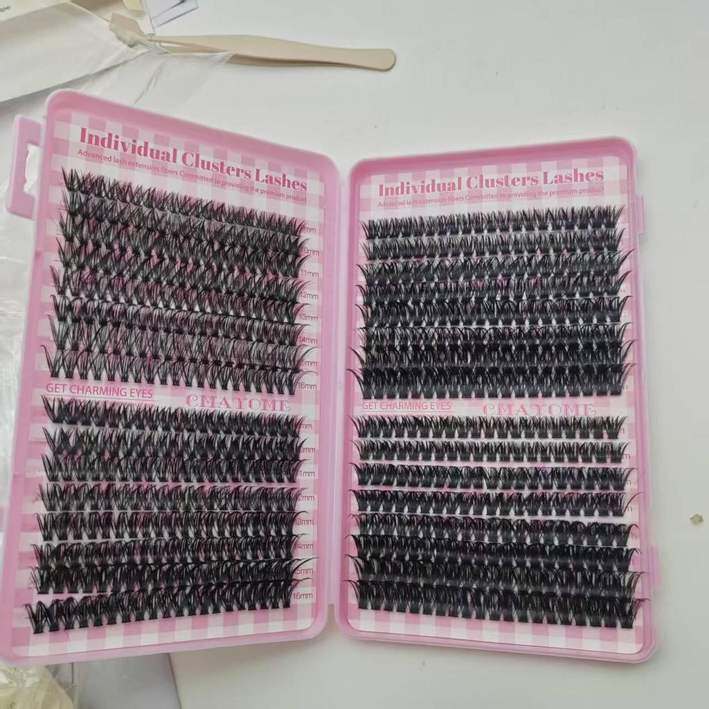 640 Küme Tekli Takma Kirpik - Kendin Yap Segmentler Kitap Tutkalı Tipi