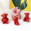 3D Bear Silicone Mould for Creative Candle Making Flexible and Easy to Clean Decoration for Craft and Decorations