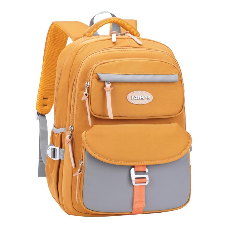 Junior High School Student Schoolbag for Female Primary School Students To Reduce the Burden and Protect the Spine, Light and Large-capacity
