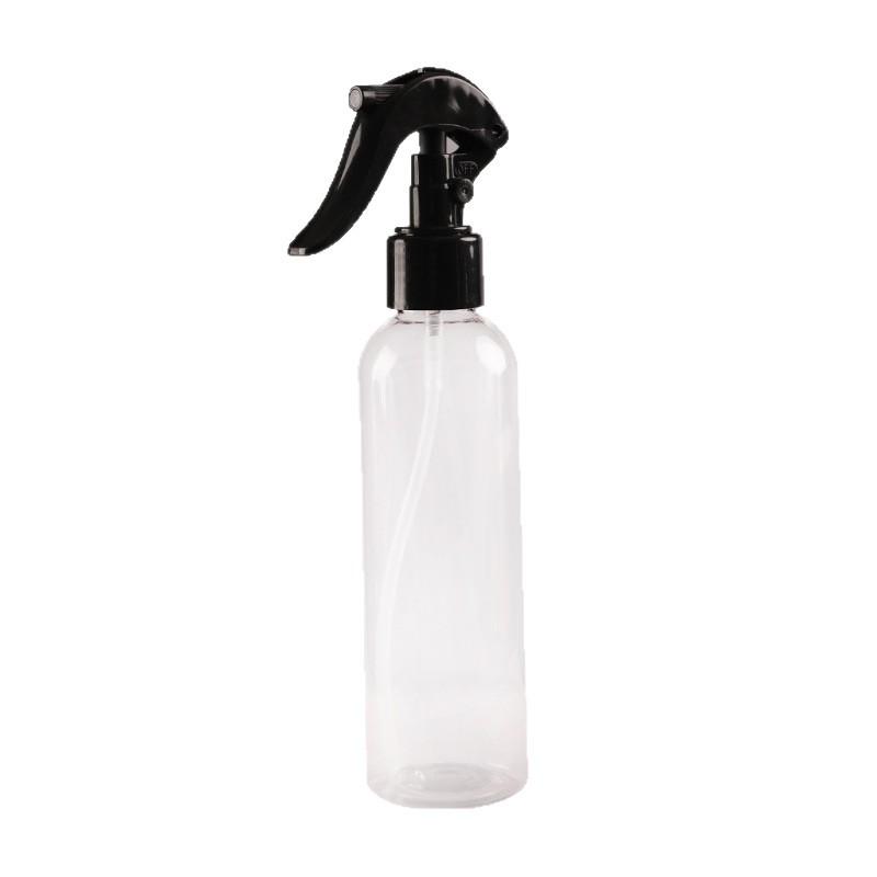 Clear Fine Mist Spray Bottle Small with Black Nozzle for Travel