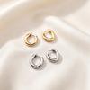 European Retro Stainless Steel High-Grade Light Luxury Earrings for Women