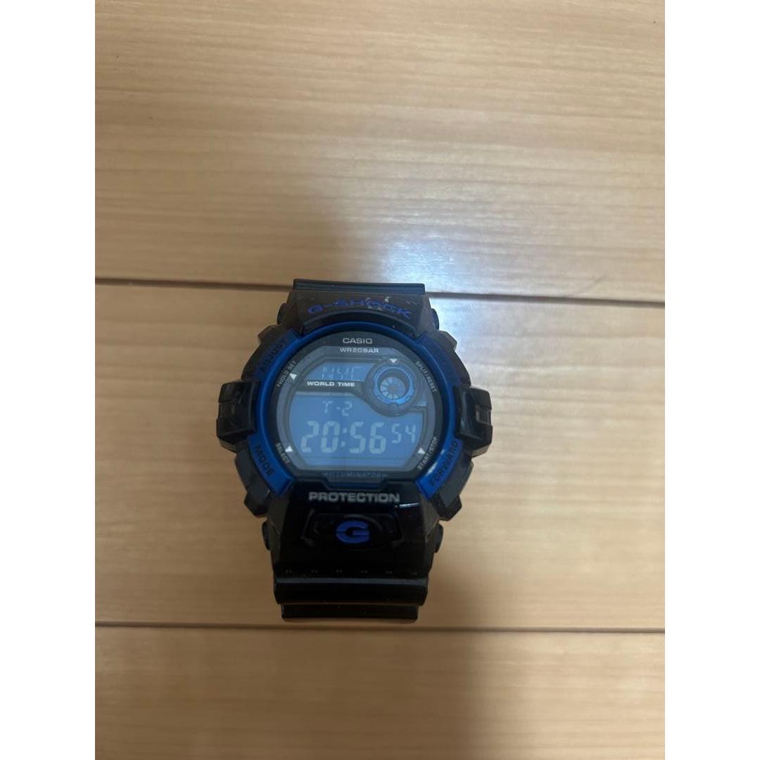 Used CASIO G-SHOCK digital watch black blue