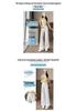 Autumn/Winter High Waist White Polka Dot Wide-Leg Jeans for Women, Slimming and Floor-Length.