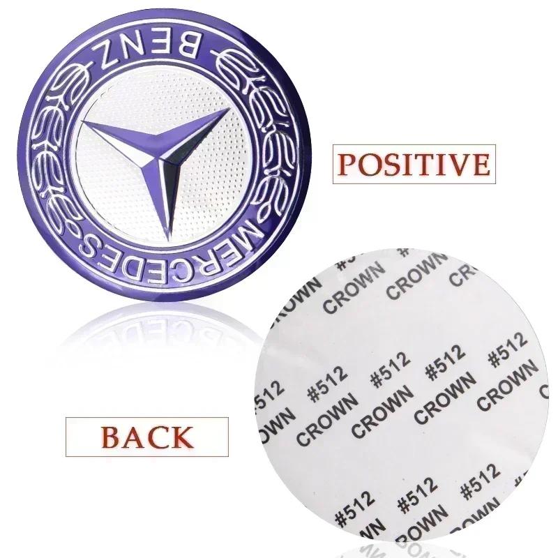2025 For Mercedes-Benz 52mm Car Central Control Multimedia Decor Sticker For Mercedes Benz W212 W213 W205 AMG W177 V177 W247 W17