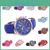 Casual Women's Quartz Watch Geneva Watch With Pu Strap And Decorative Dial