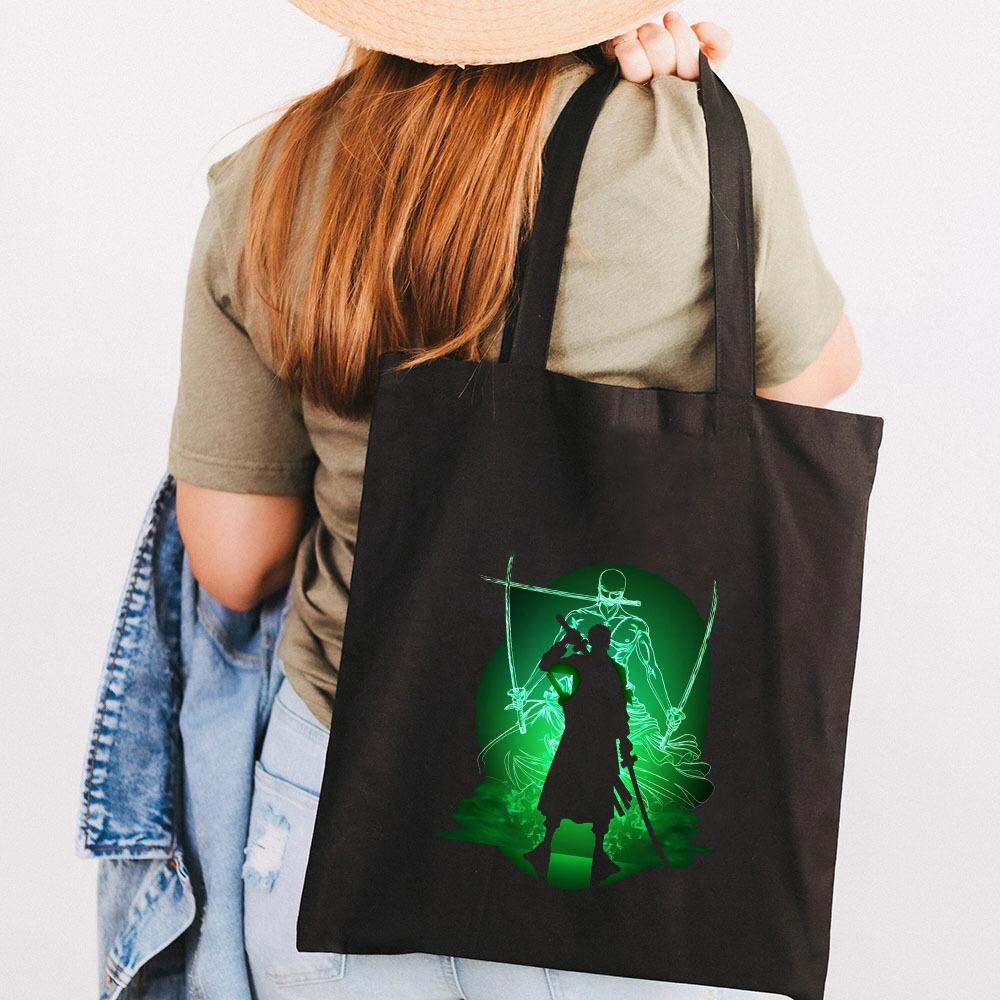 Japan Cartoon Comics One Piece Print Canvas Bag Student Shoulder Bag Tote Bag 0028