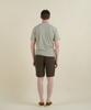 PANICALE Khaki Drawstring Linen Tencel Shorts