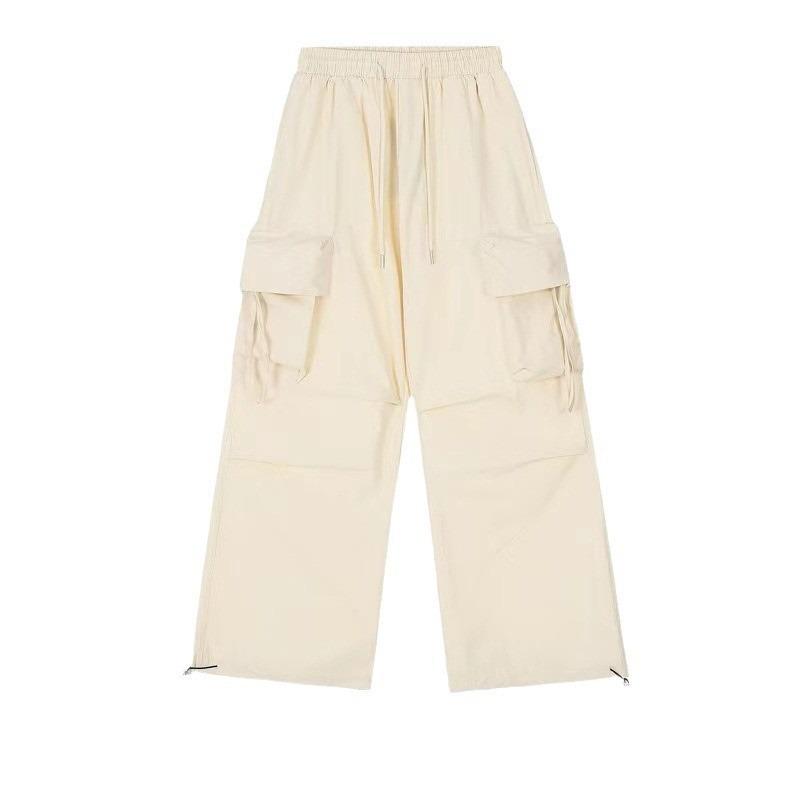 Summer Retro Work Pants Women, High-waisted Design Sense Niche Loose, Casual Sports Versatile Long Pants