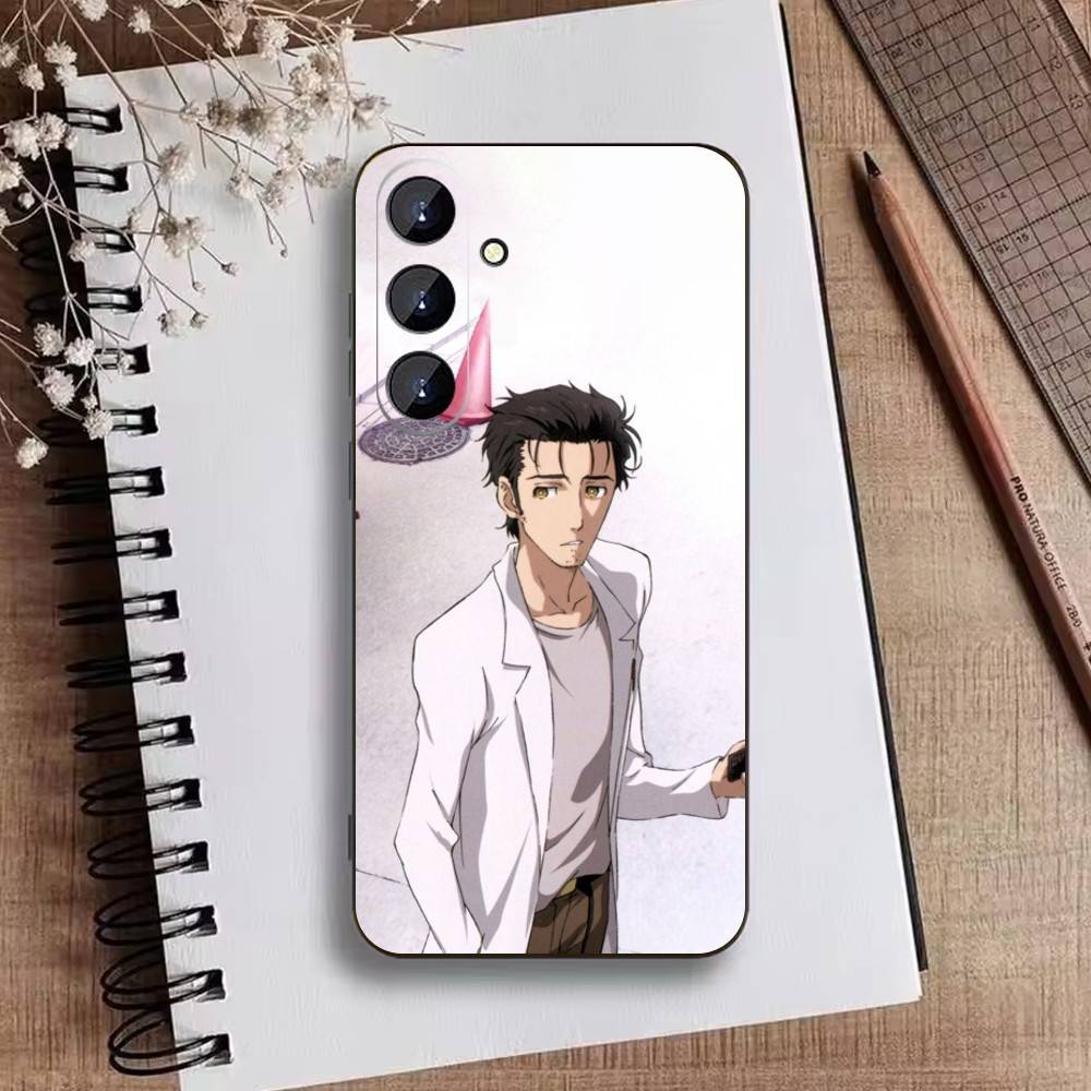 STEINS GATE D-Rintaro O-Okabe Phone Case For Samsung Galaxy A73,A21s,A22,A31,A52,A53,A71,A41Soft Black Shell