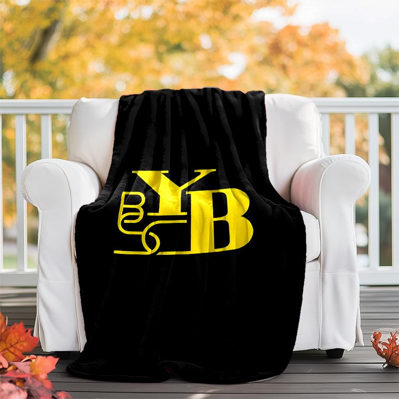 1pc Football Team (26) Theme Blanket - Digital Print, Polyester, Cozy for All Seasons, Perfect for Outdoor, Camping, and Travel