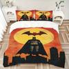 3pcs Batman Gotham Bedding Set, Soft Polyester Duvet Cover and Pillowcases Machine Washable Seasons all suitable & Guest Room Decor263