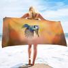 Bird Print Pattern Series Seaside Vacation Beach Towel Swimming Bath Towel Sports Towel