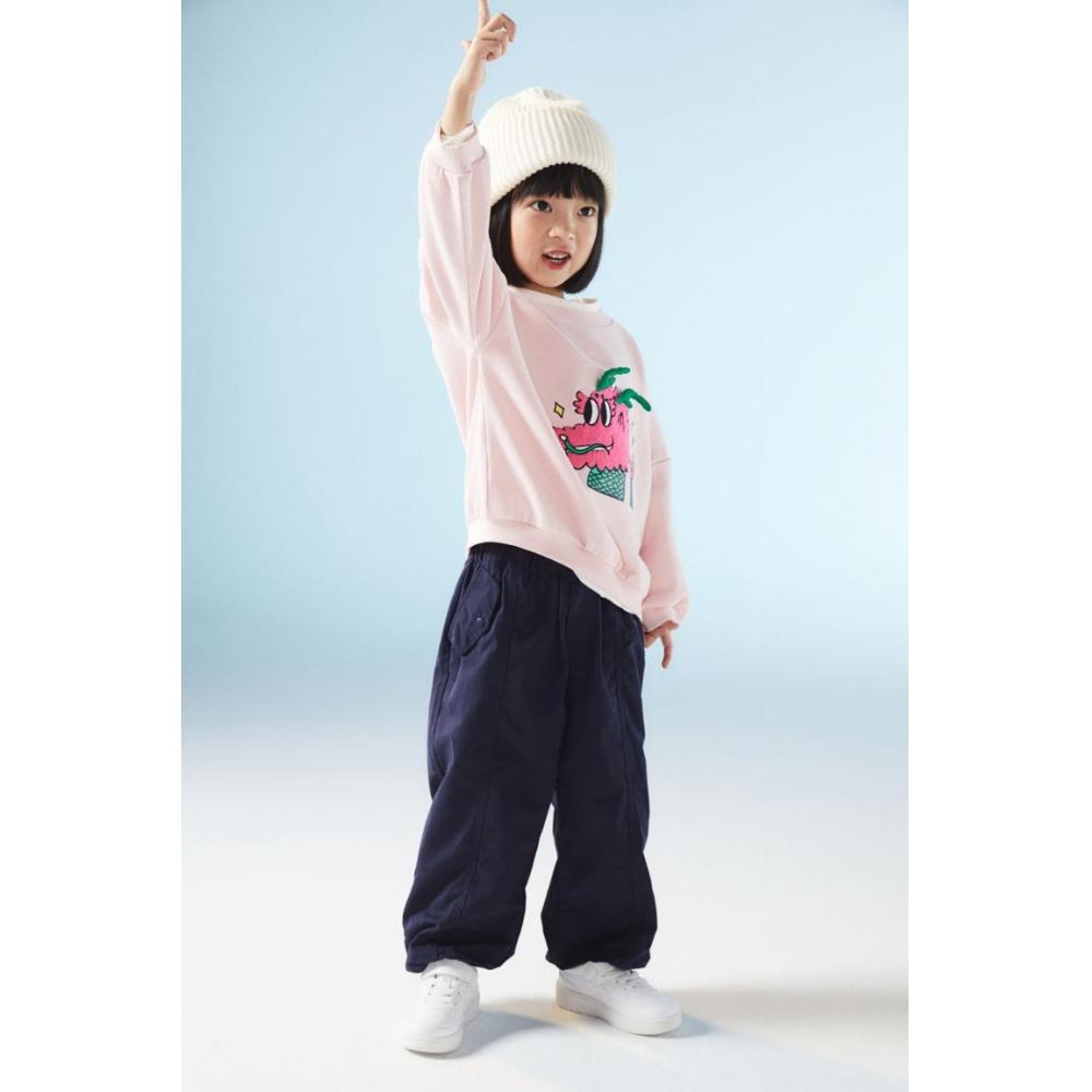 

Брюки HM Balloon Leg, темно-синие, без подкладки