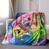 1Pc Spongebob Friends Adventure Flannel Blanket, Soft And Comfortable, Casual Warm, Camping Travel, Christmas, Halloween Xmas Gift Y1553
