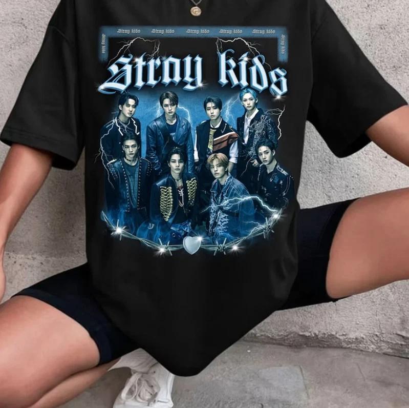 Vintage Stray Kids ROCK-STAR Album T-shirt, Stray Kids -STAR T-Shirt, Stay Gift M