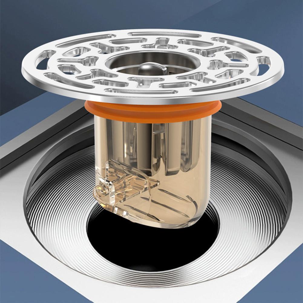 Magnetic Floor Drain Core Anti-Odor Toilet Sewer Strainer Cover Sewer Drain Sealing Ring for Toilet Bathroom Kitchen Pipes Tubes