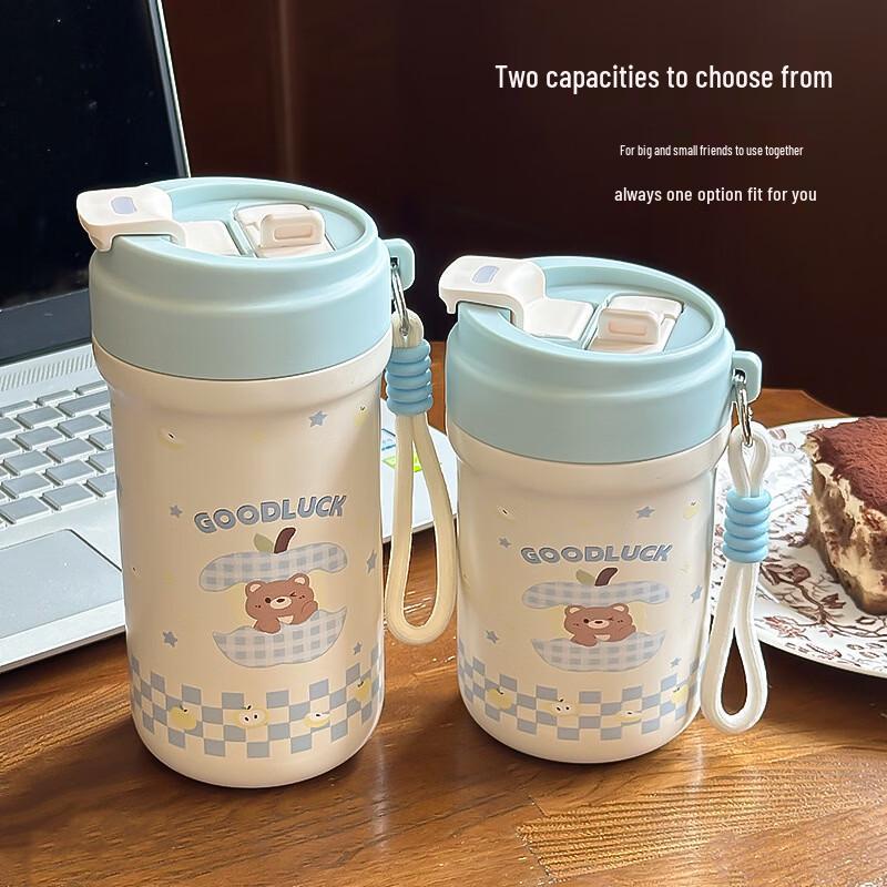 OLOEY Dual-Drink Insulated Straw Water Bottle
