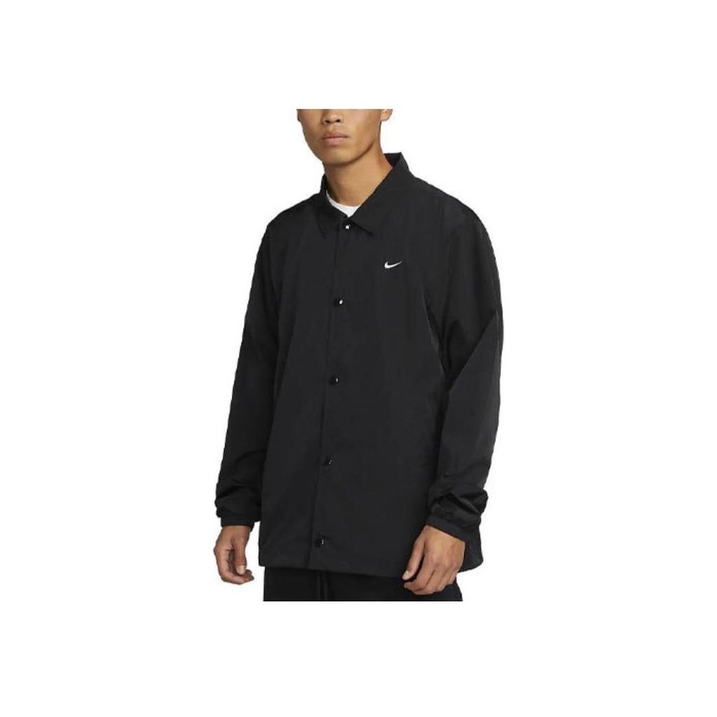 Nike Sportswear Authentic Coach Jacket Black Men Streetwear DQ5005-010