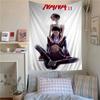 Hippie Style Japanese Classic Anime Tapestry | Poster Wall Art | Aesthetic Home Decor for Living Room Dorm Bedroom
