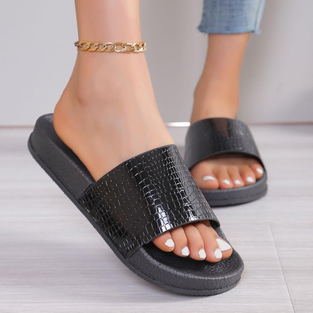 Cool Slippers Women's Soft-soled Slippers Women's Fashion Korean Version Versatile 2025 Summer New Non-slip Flat Bottom One-word Drag