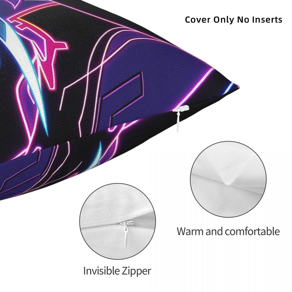 Cyberpunk Lucy Edgerunners Square Pillowcase Polyester Linen Velvet Printed Zip Decor Throw Pillow Case Bed Cushion Cover 18"
