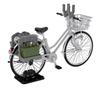 TOMYTEC Little Armory Scale LM006 School Bicycle for Designated Defense Ammunition Box Carrying 312123 1/12 Schools, Silver Type, Pre-painted,