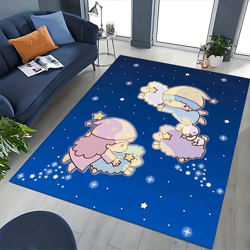 Anime Cartoon Design Chair Mat - Non-Slip Carpet for Office Chairs, Home Decor, Living Room, Bedroom, Game Room, Dormitory Flooring (Seasonal Gift).E0