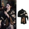 Luxury Women Scarf Leopard Tiger Print Scarf Soft Shawl Vintage Animal Scarf Oversized Breathable Neck Scarves Daily Outfit